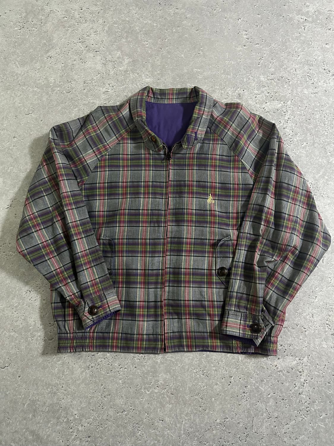 90s Bean Pole 올드스쿨 리버시블 체크 해링턴 자켓 상품이미지2