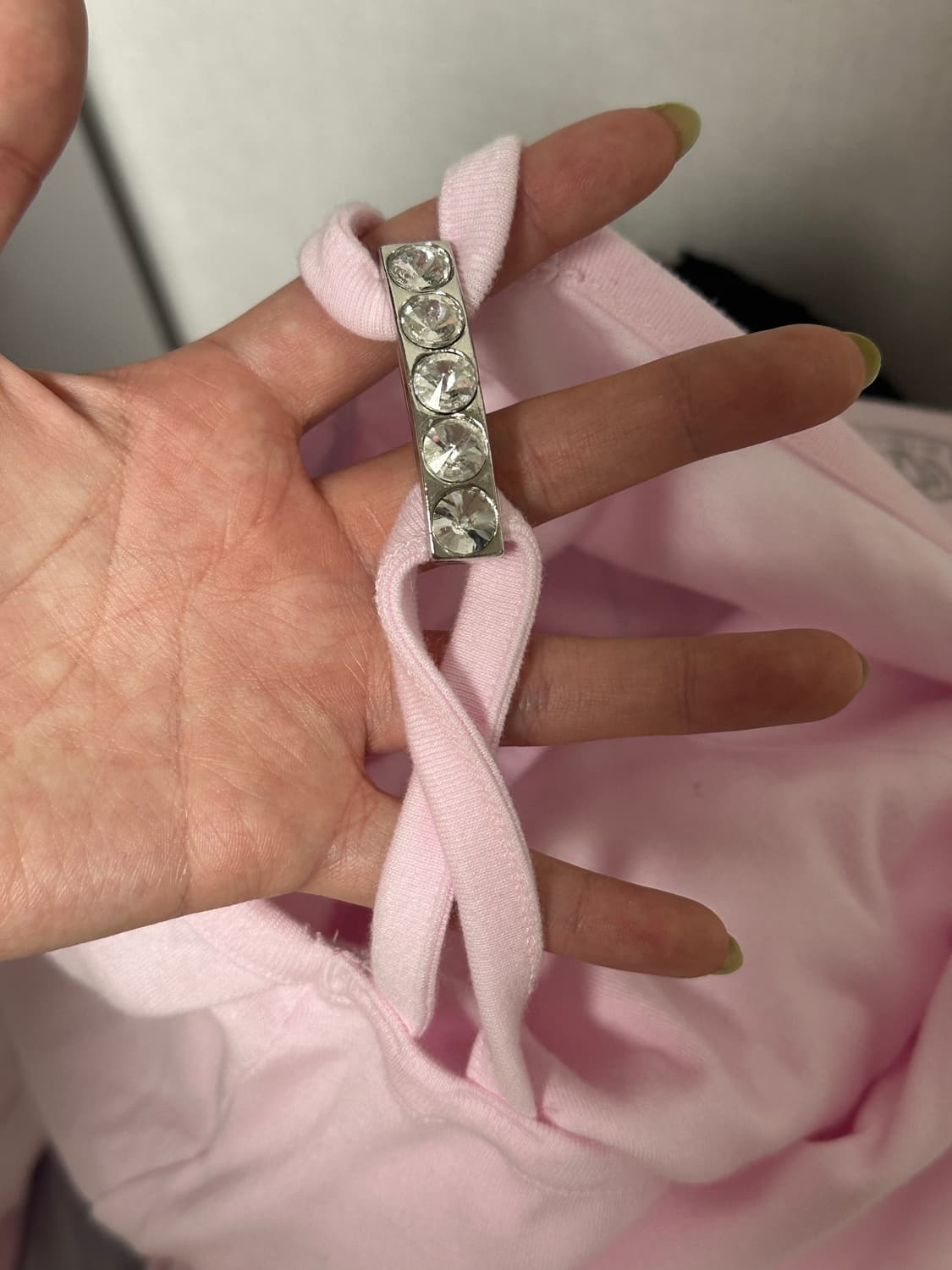 베이비메탈클럽 베메클 다이아몬드 로고 탑 핑크 Diamond logo t 상품이미지2