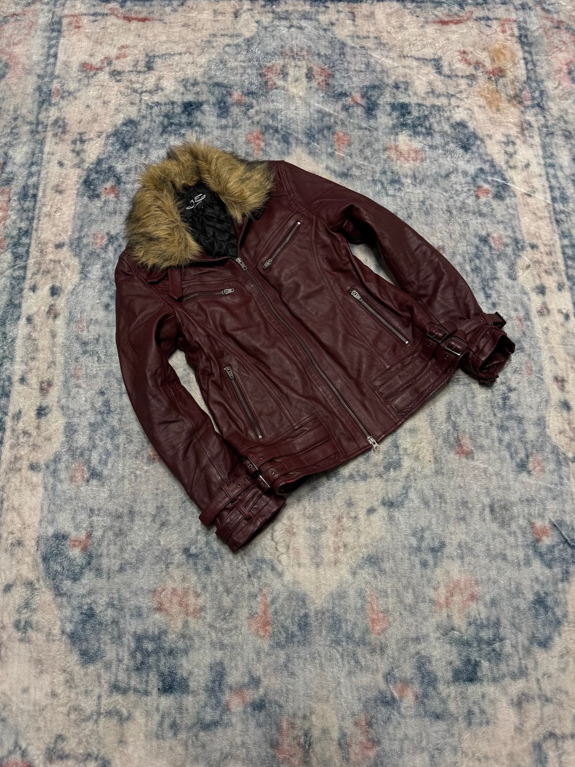 Jackrose 00s lamb skin trimming fur jack 상품이미지1