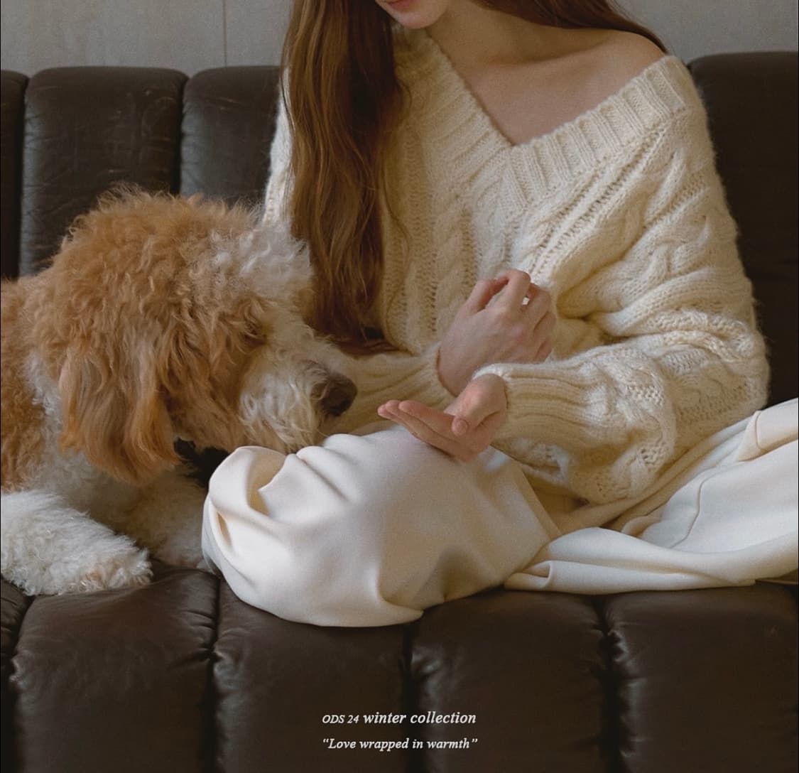 ods 오디에스 v넥 니트 상품이미지1