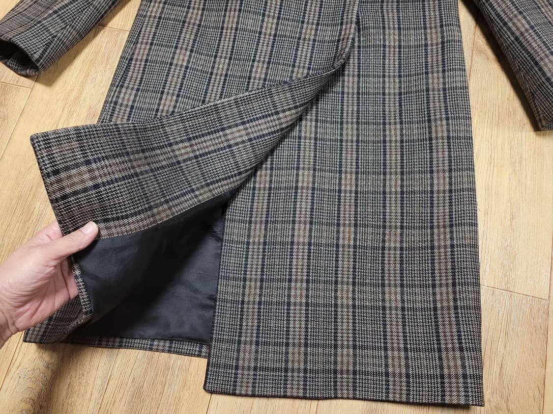 COS 체크 더블 울코트자켓 55-66 새상품 상품이미지8