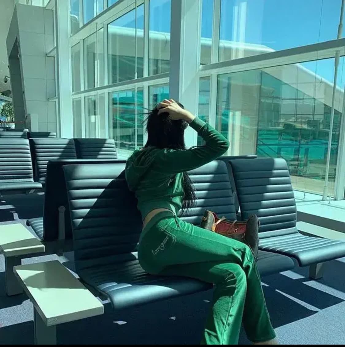 탠저 그린 트레이닝 셋업 상품이미지2