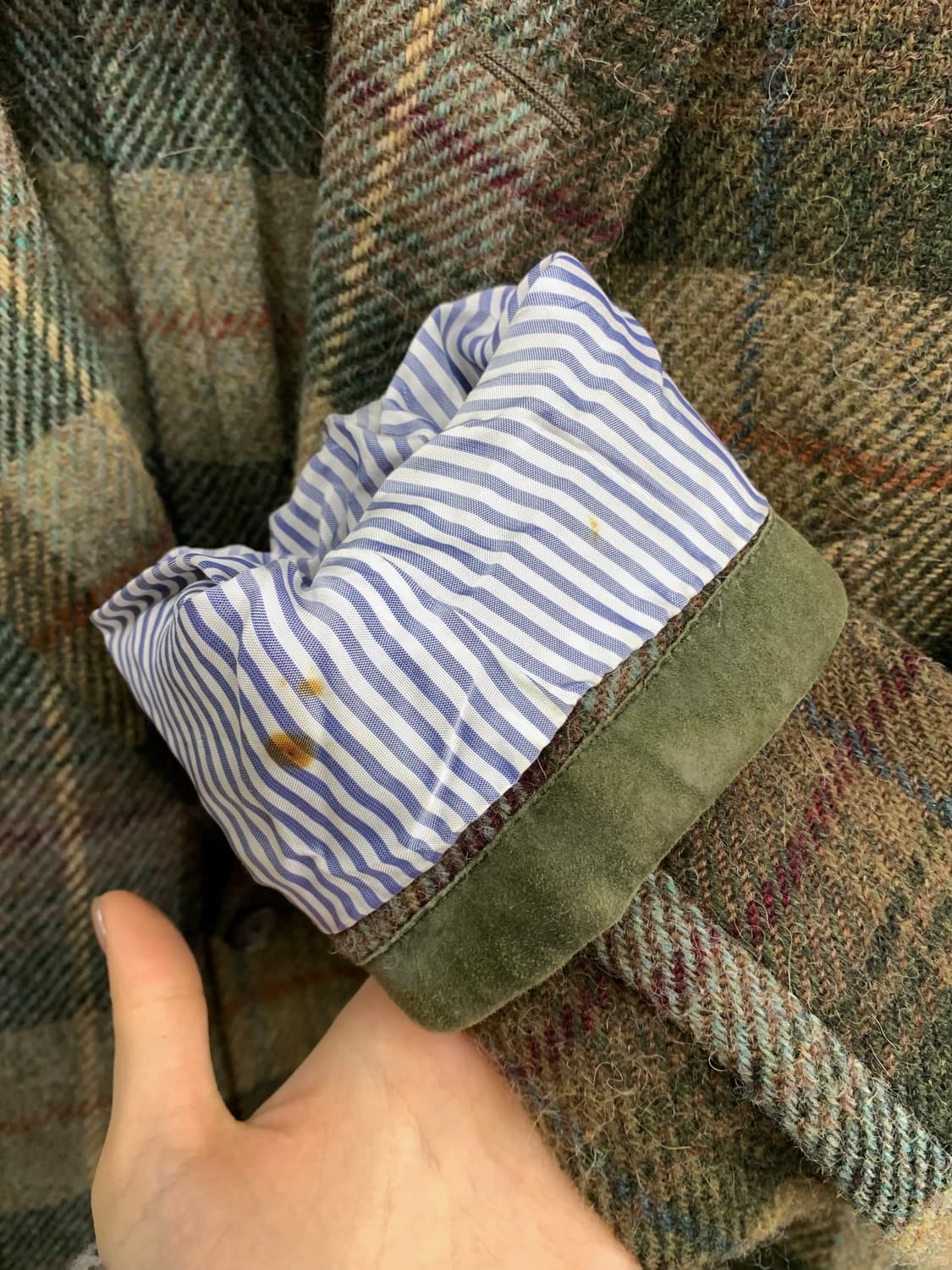 Polo 폴로 랄프로렌 브라운 컬러 헬링본 옐로패치 블레이저 상품이미지10