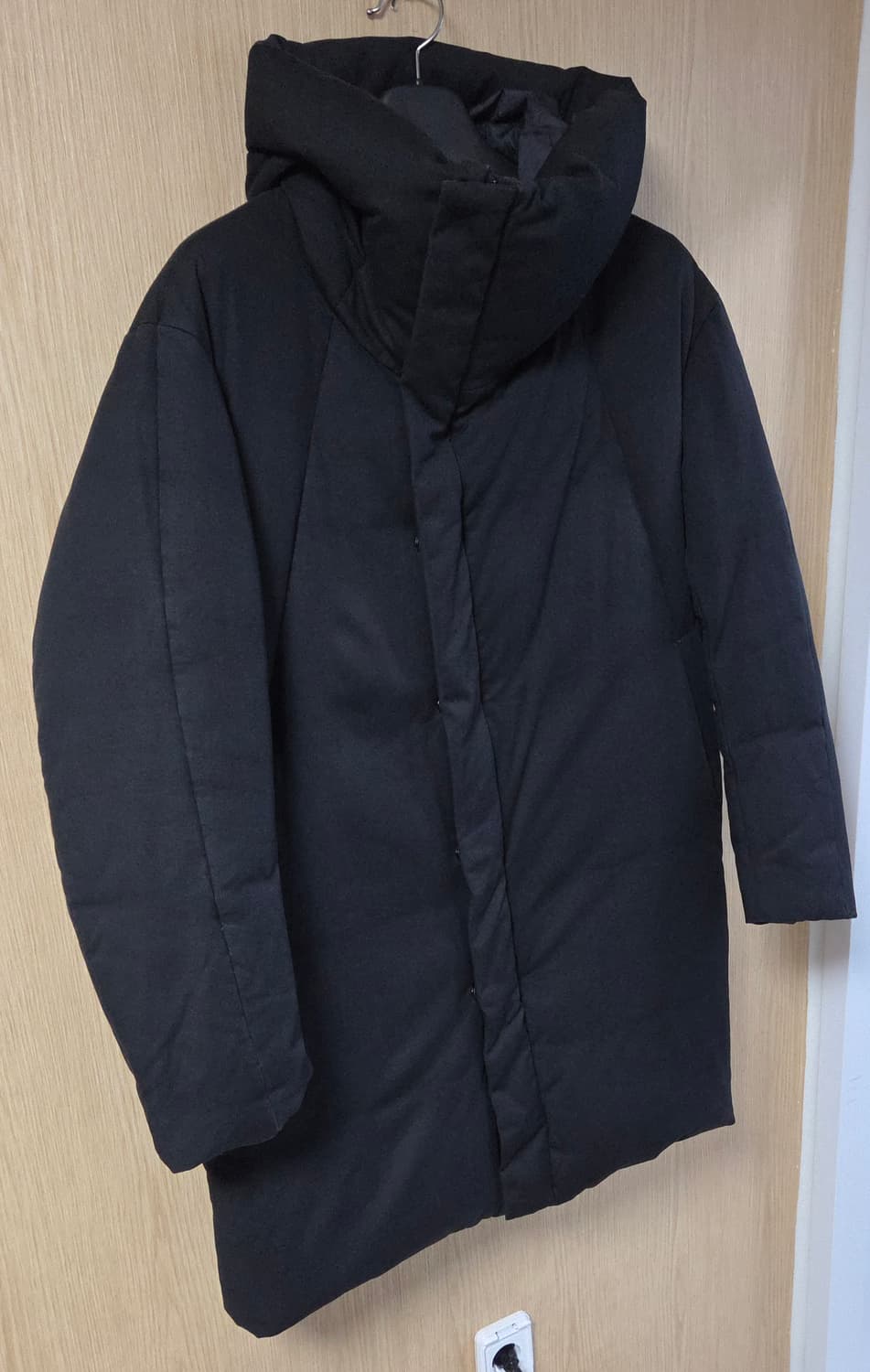 (착샷) 솔리드옴므 하이넥 패딩 코트 상품이미지2