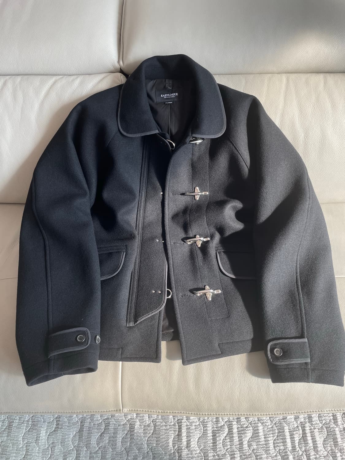 이스트로그 파이어맨 울 자켓 xl 멜튼 울 극미중고 상품이미지1