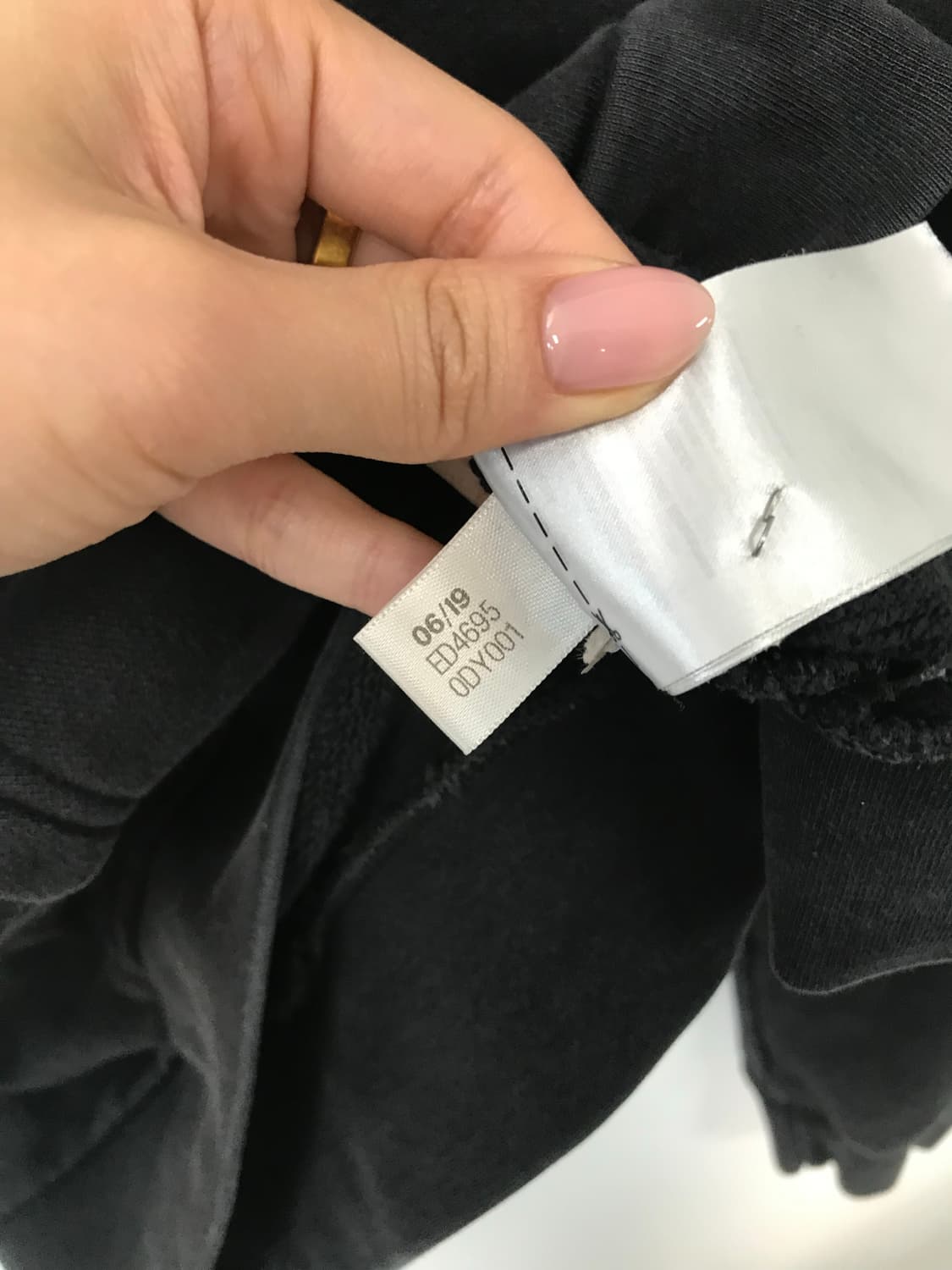 아디다스 자수로고 블랙 사이드라인 후드집업 상품이미지5