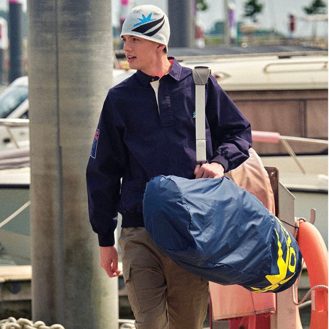 노티카 썬러브 collar pullover navy s사이즈 상품이미지5