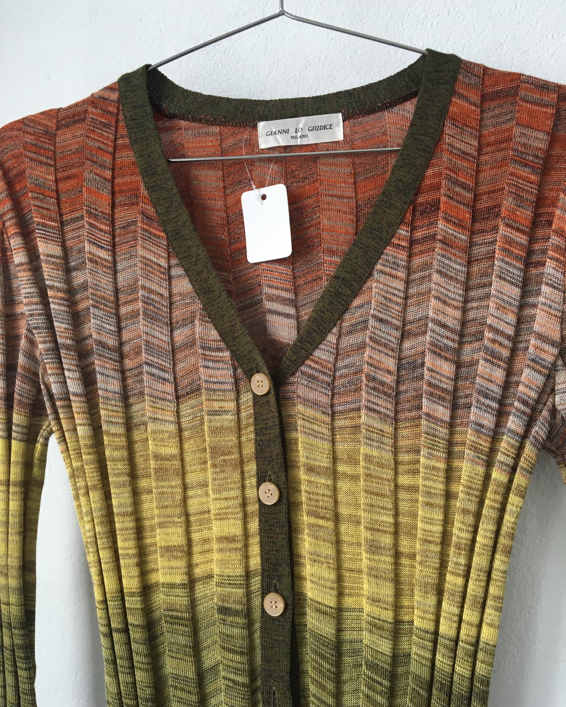 Color mixed ribbed knit cardigan 상품이미지4