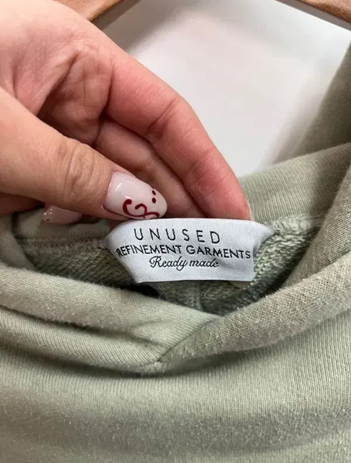 (3) 언유즈드 스웨트 후드 세이지 그린 상품이미지4