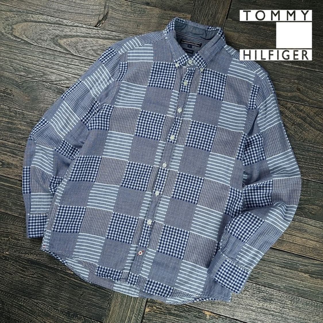 [타미힐피거] 빈티지 멀티 체크 셔츠 M19394 상품이미지1