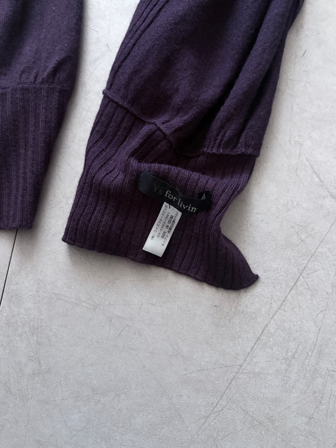 요지야마모토 리빙 퍼플 머플러 상품이미지4