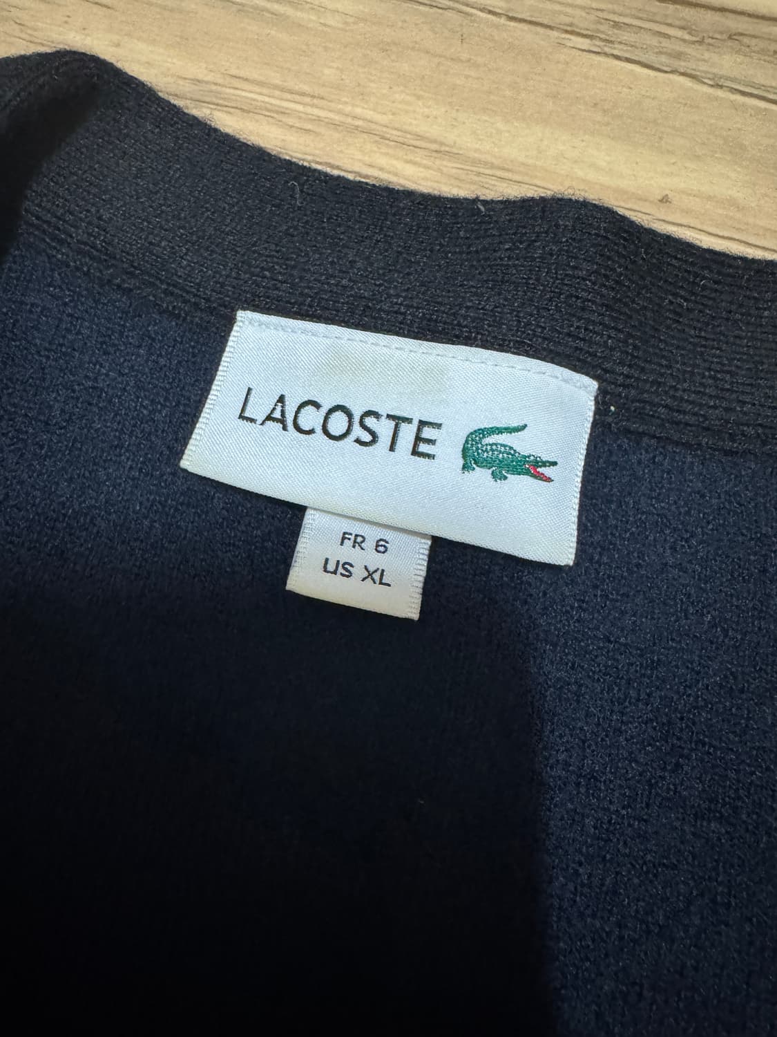 [6] 라코스테 방모 가디건 블랙 AH460E-53N 상품이미지4