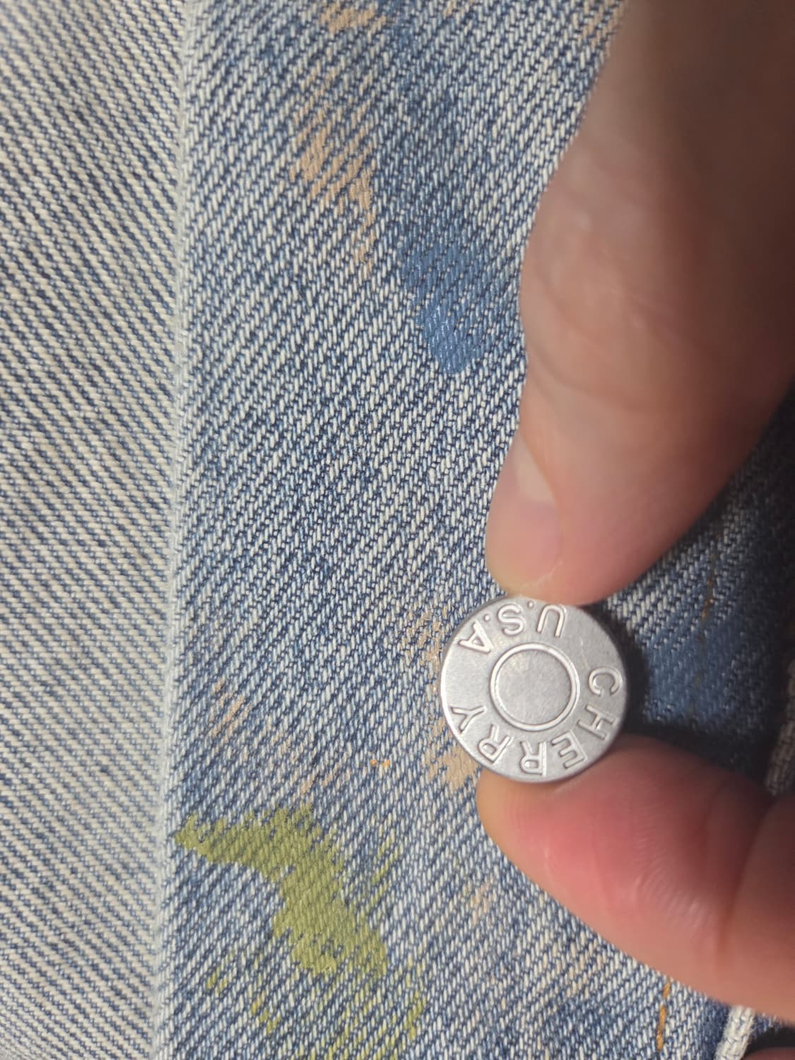 Cherry L.A. 페인팅 데님 트러커 자켓 상품이미지6