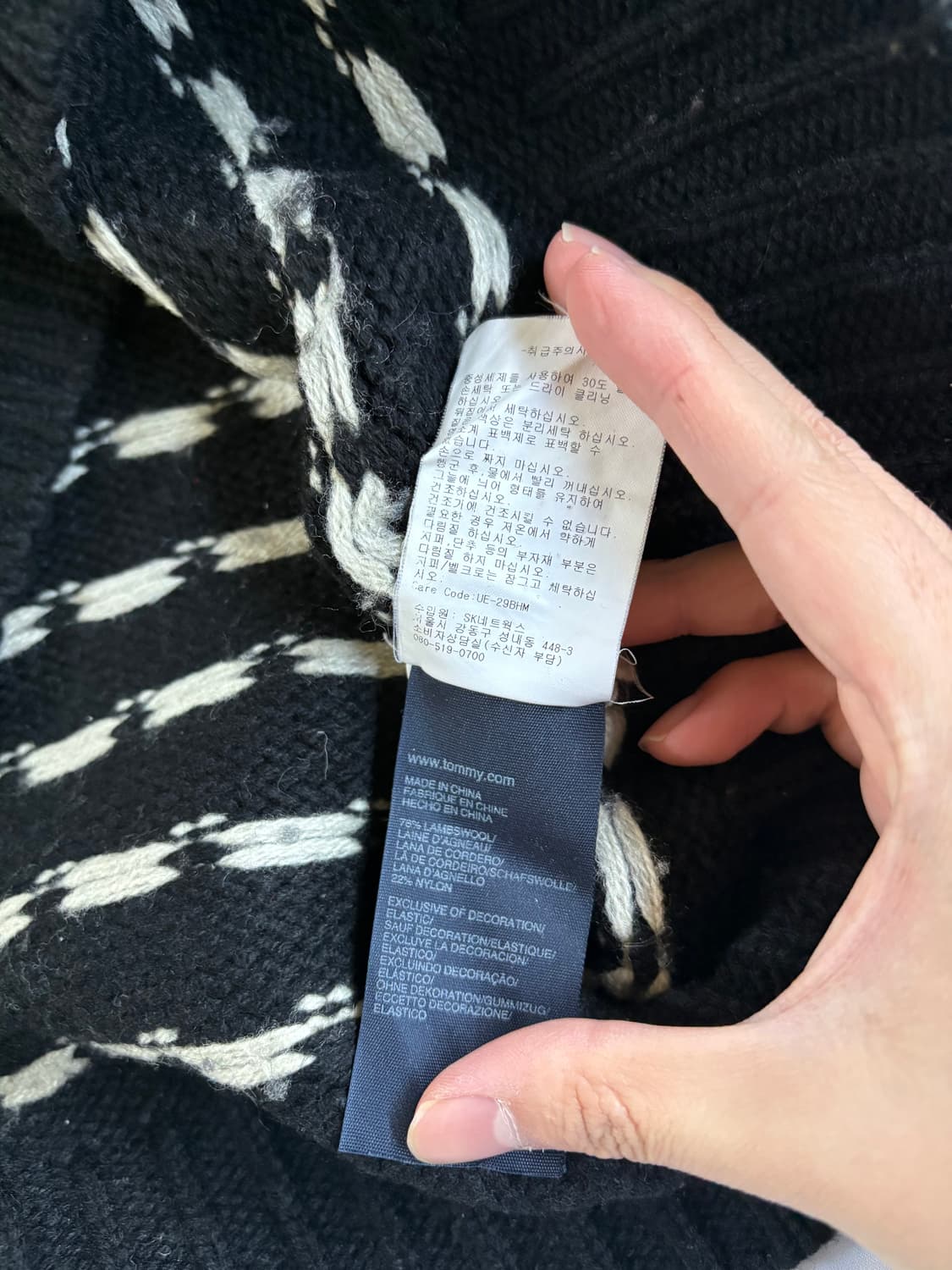 타미힐피거 빈티지 버튼 니트 상품이미지6