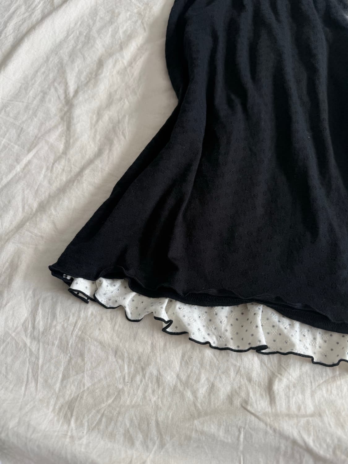 러블리 긱시크 도트 캉캉 슬리브리스 (새상품) 상품이미지6