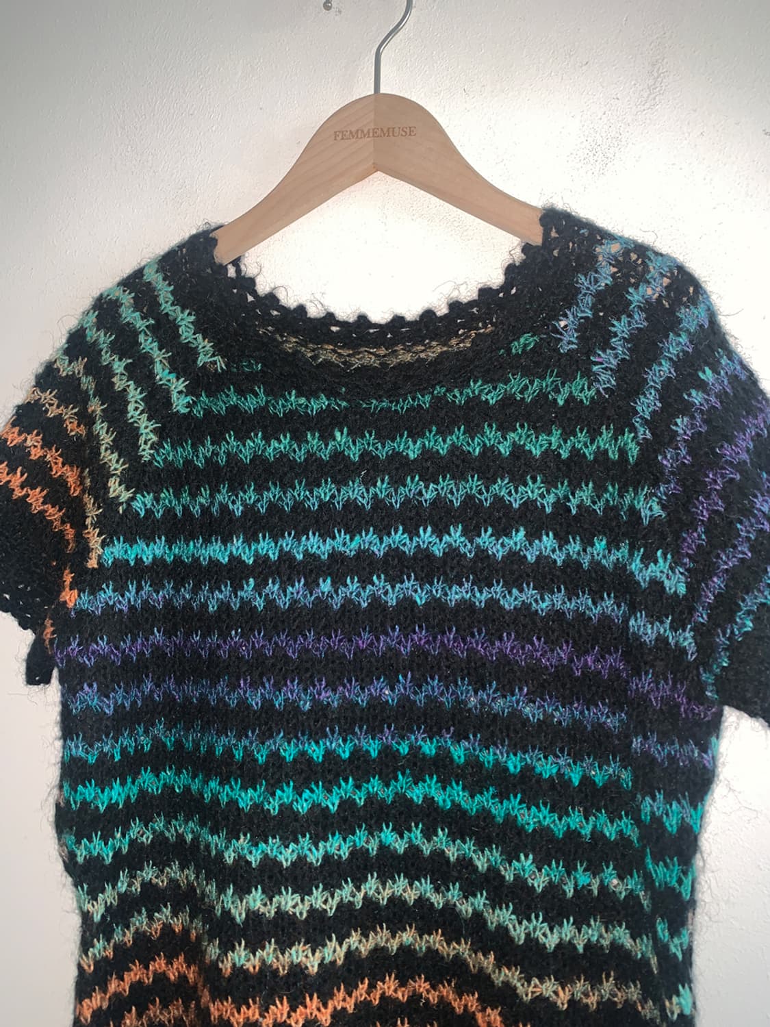 Rainbow short sleeve knit 상품이미지2