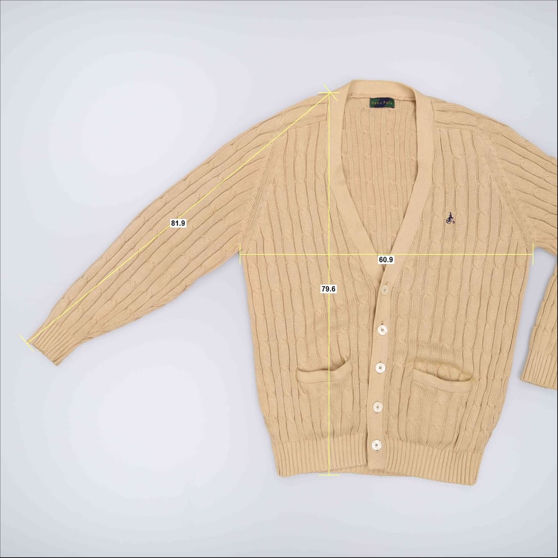 [XL] 빈폴 90s 빈티지 케이블 니트 가디건 3811 상품이미지9