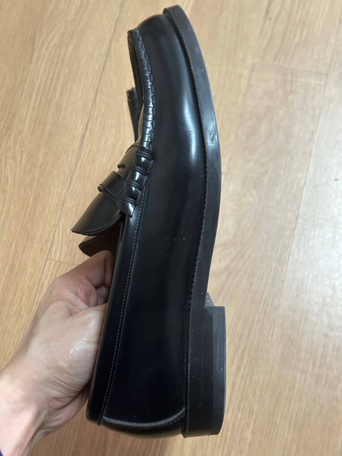 하루타 906 로퍼 블랙 270 상품이미지4