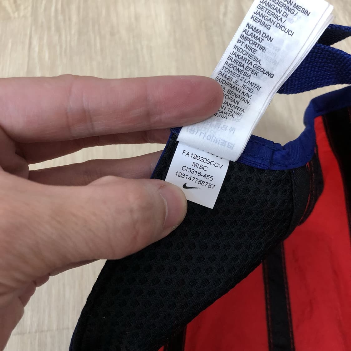 (OS) 나이키 NIKE NSW 에어 테일윈드 스우시 캡 블루 레드 상품이미지7