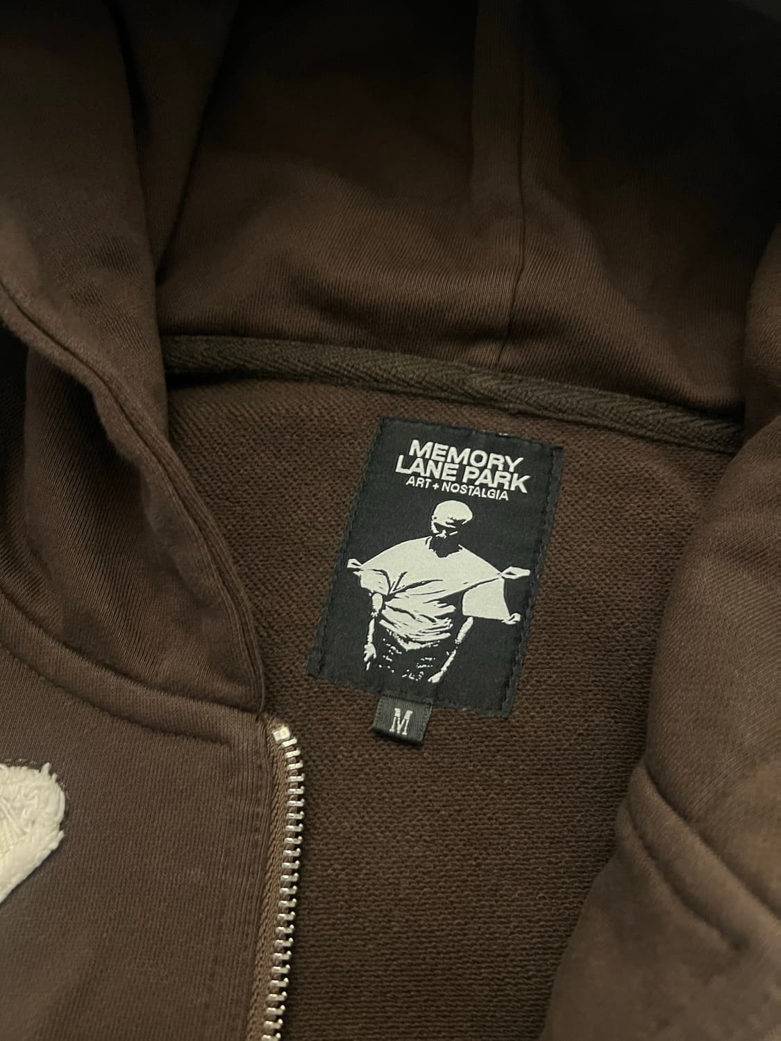 memorylanepark - ny hoodie 후드티 브라운  - M  상품이미지5