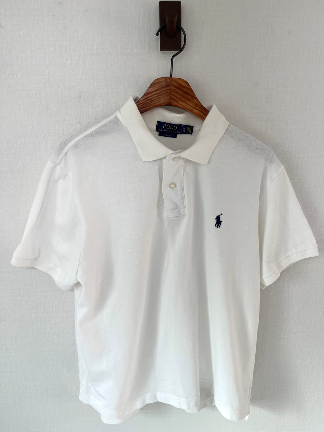 [여성 xl] 폴로 랄프로렌 화이트 카라티 상품이미지1