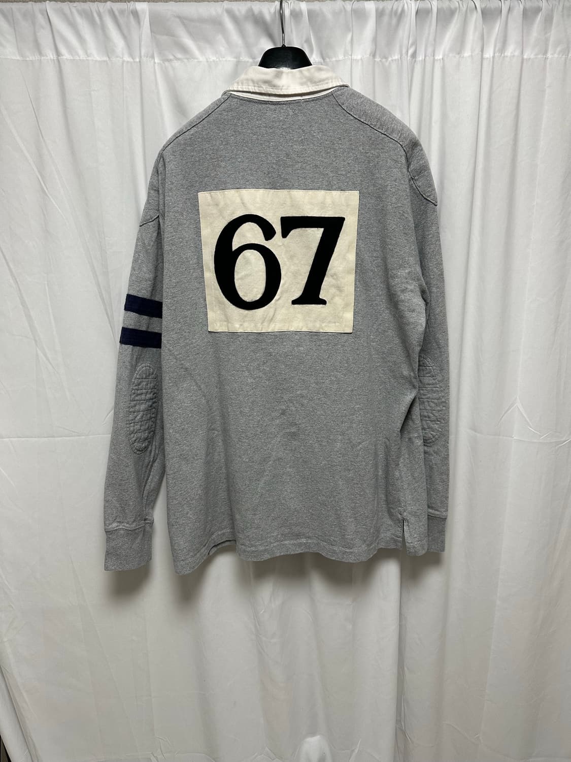 no.62 폴로 랄프로렌 패치 럭비셔츠 그레이 xl 상품이미지3