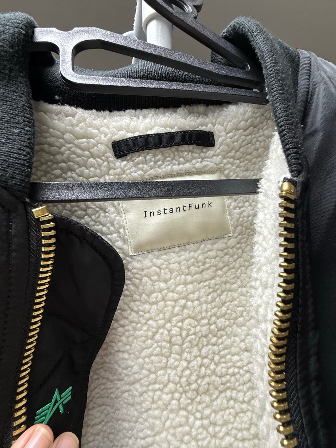 인스턴트펑크 x 알파인더스트리 MA-1 블랙 XL 상품이미지6