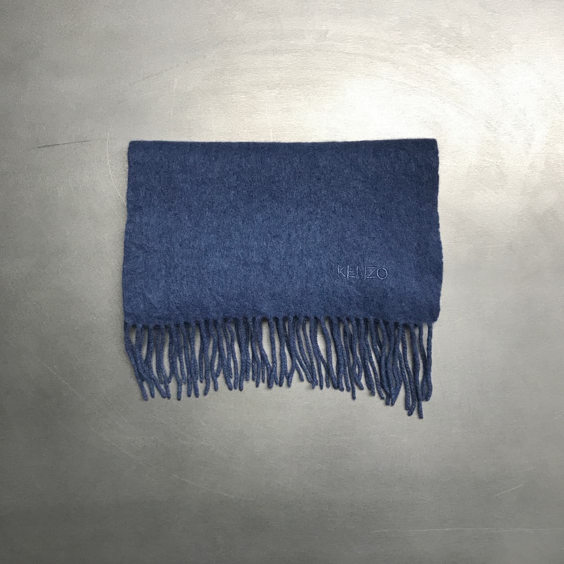 겐조 캐시미어 로고 머플러 블루 상품이미지2