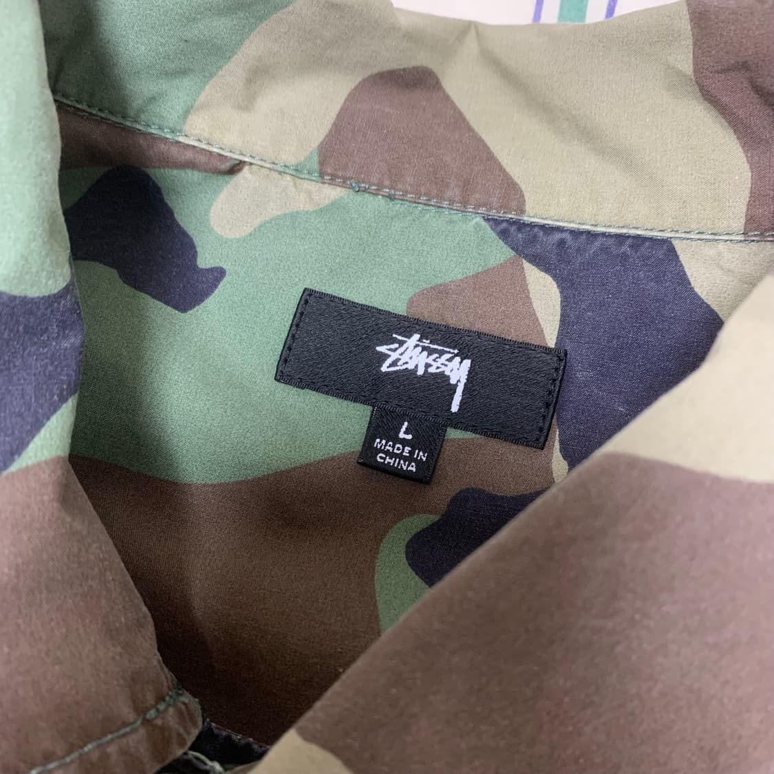 스투시 카모 코치 셔츠 L 상품이미지7