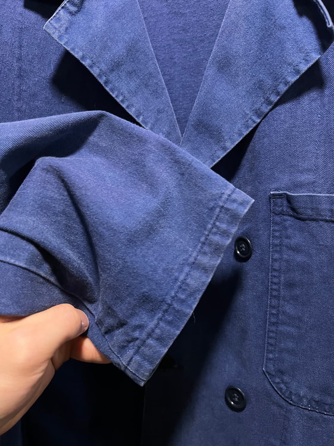 [XL]빈티지 워싱 더블 브레스트 프렌치 워크자켓 상품이미지6