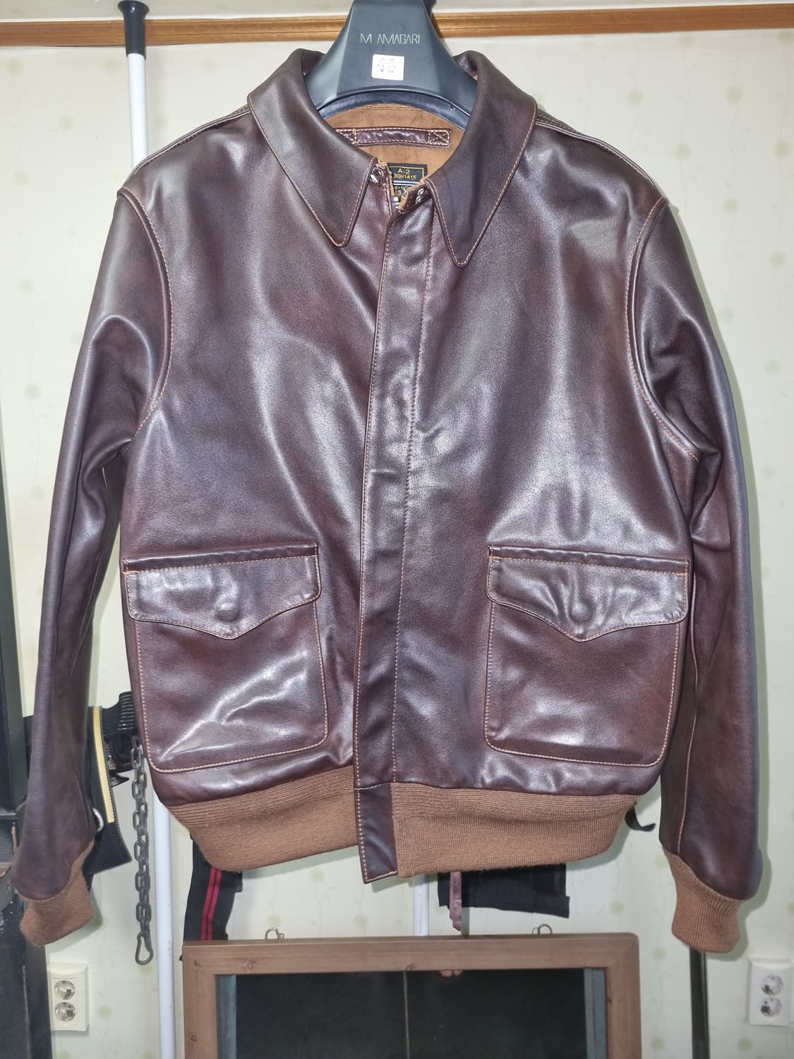 VELUOKLDLY 라지 A2 말가죽 자켓 홀스하이드 상품이미지1