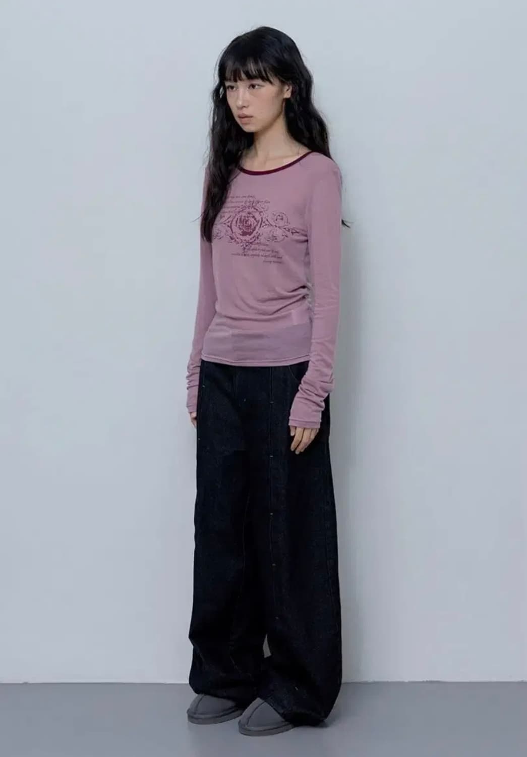 새상품 팬시클럽 슬리브 긴팔 티셔츠 상품이미지2