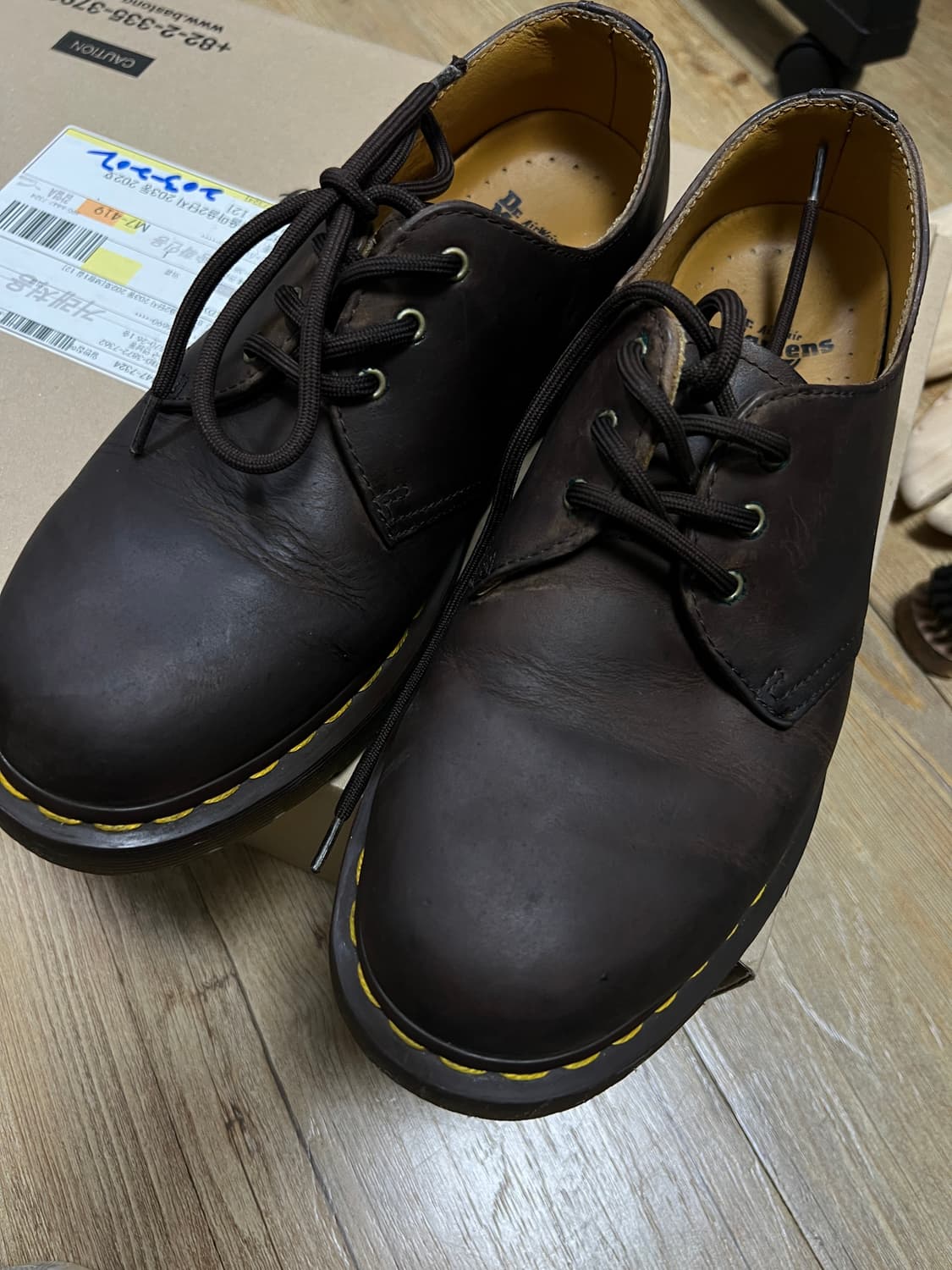 택포13) 닥터마틴 1461 빈티지 브라운 크레이지 홀스 uk6 250 상품이미지1