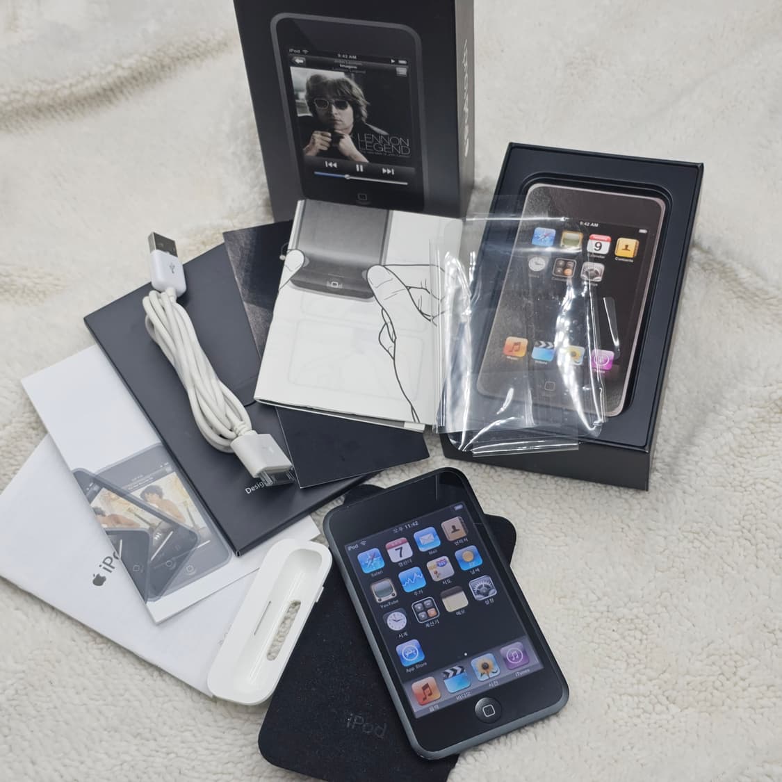 구성품 풀 iPod 아이팟 터치 1세대 16G 본체포장 비닐 풀박스 상품이미지4