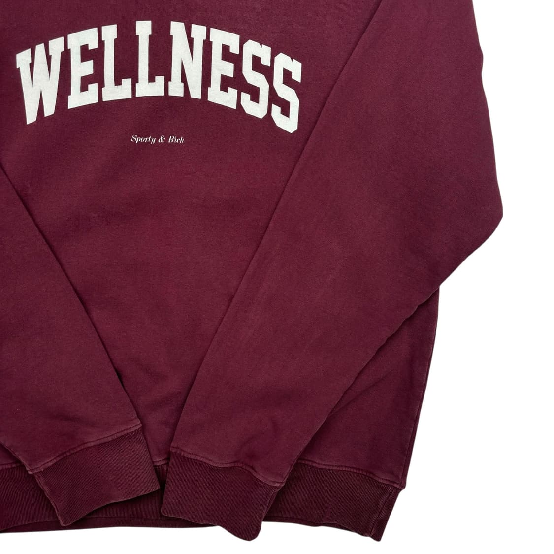 스포티앤리치 웰네스 버건디 스웻셔츠 L 상품이미지3