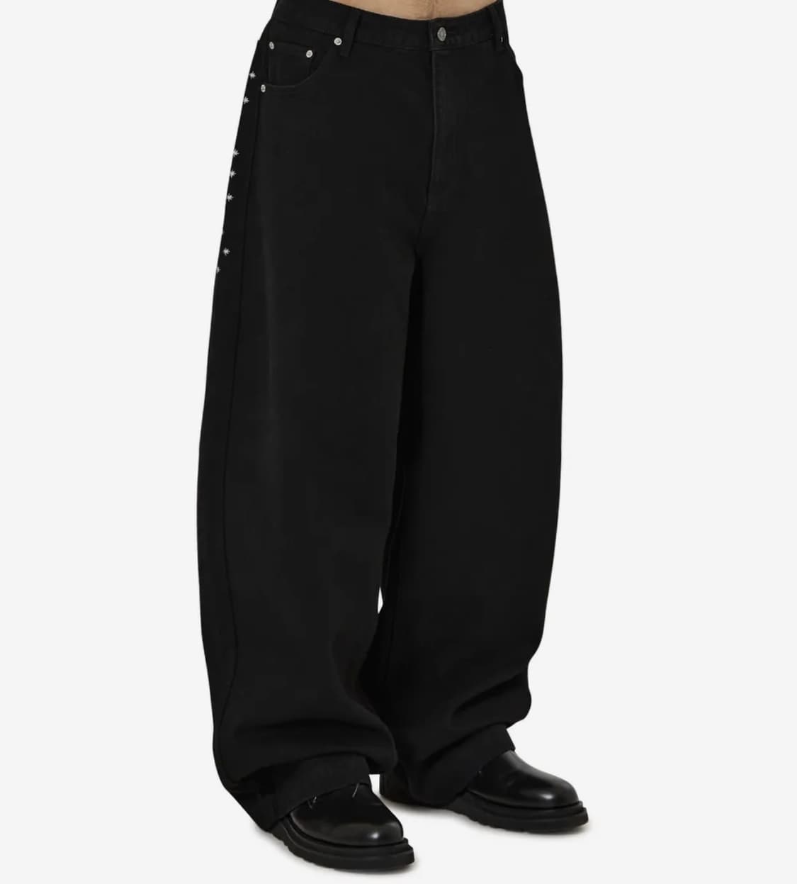 오와이 스프클링 엠브로이더리 와이드 볼륨 팬츠 L size 상품이미지2