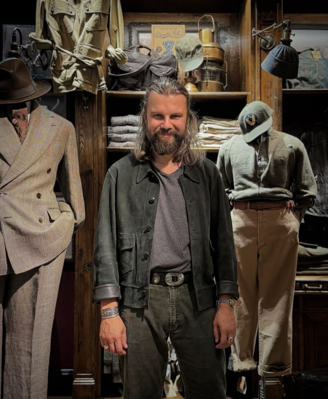 RRL 뉴스보이 스웨이드 가죽자켓 상품이미지1