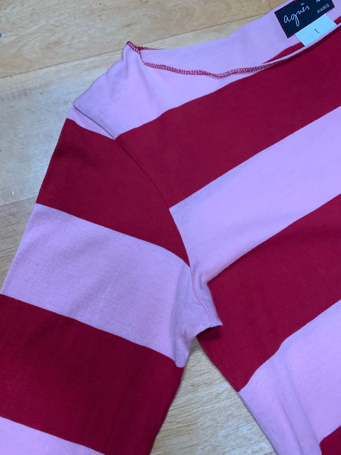 AGNES.B 아네스베 스트라이트 보더 티셔츠(코튼)1 사이즈 상품이미지5