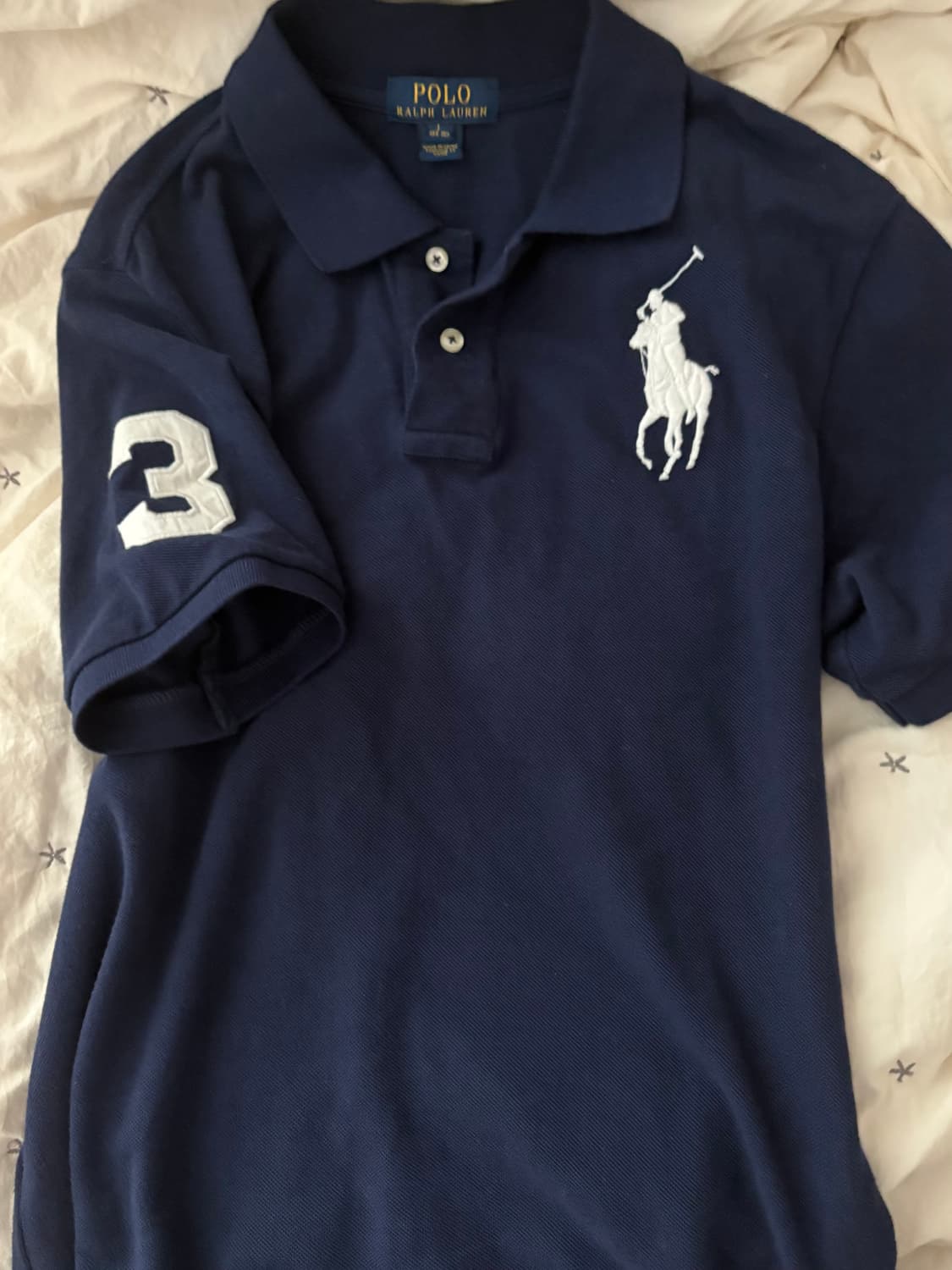 폴로랄프로렌 네이비 빅로고 빅포니 폴로 카라 반팔 티 상품이미지1