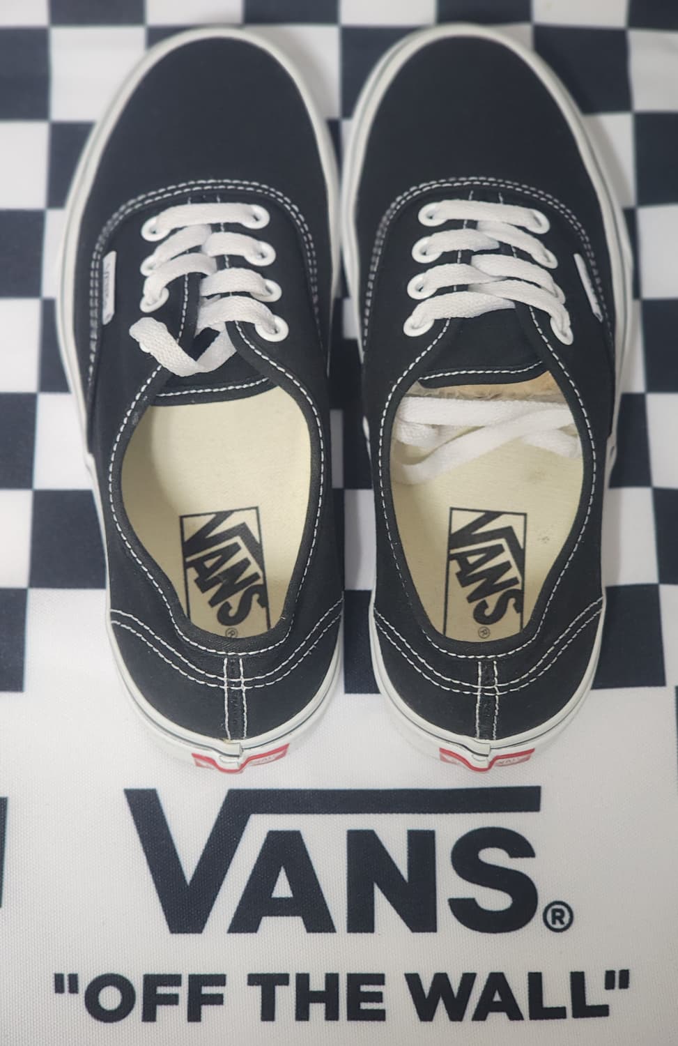 반스 어센틱 블랙 스니커즈 230mm 상품이미지4