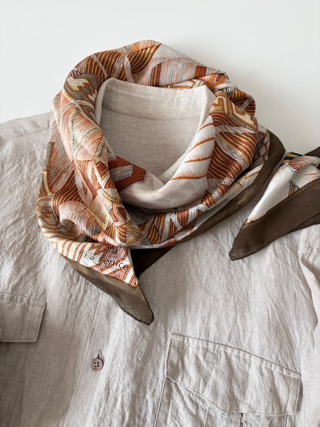 silk patterned scarf 상품이미지7