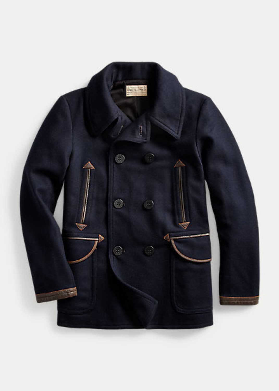 RRL 더블알엘 가죽 트림 피코트 L 사이즈 상품이미지1