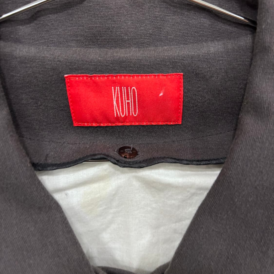 구호 코튼 배색 쓰리버튼 나일론 코트 상품이미지3