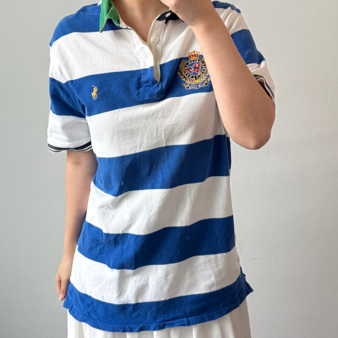 [L] 폴로 클래식핏 스트라이프 반팔 카라티 상품이미지2