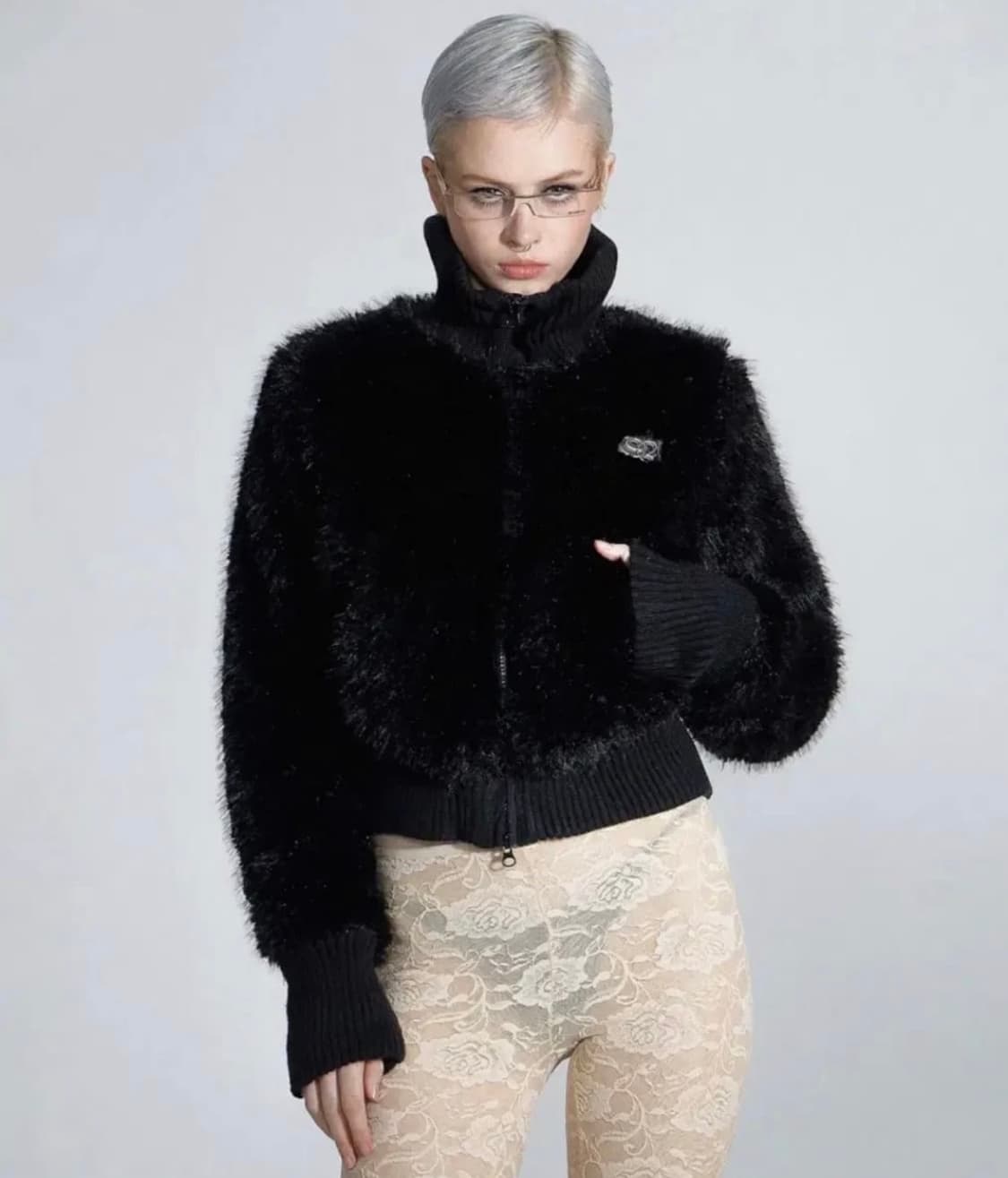 스컬프터 퍼 집업 상품이미지2