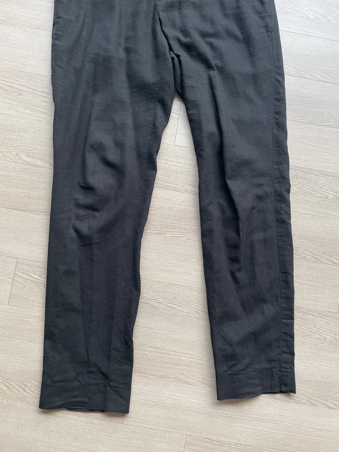 투빌더스하우스 스탠다드 01 린넨 코튼 팬츠 블랙 상품이미지4