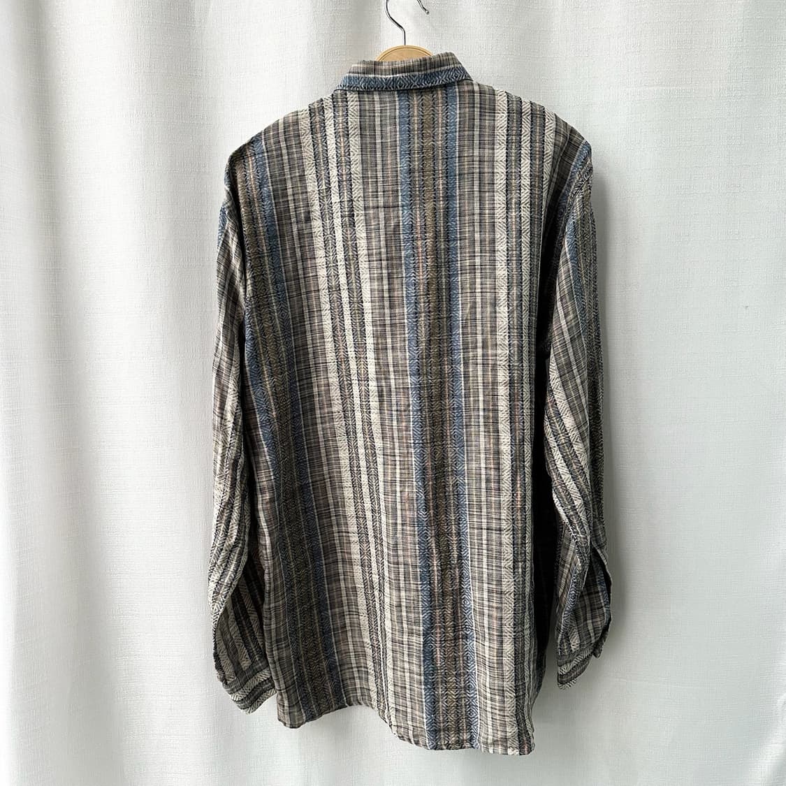 MISSONI 미쏘니 에스닉 스트라이프 자카드 린넨 셔츠 내추럴 50 상품이미지8