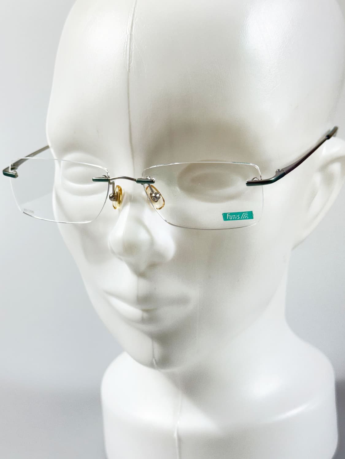 90s FUTIS 무테 스퀘어 메탈 프레임 빈티지 안경 상품이미지8