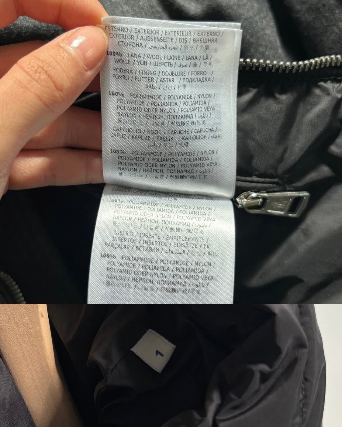 Moncler 몽클레어 블랙 그레이 배색 패딩  상품이미지9