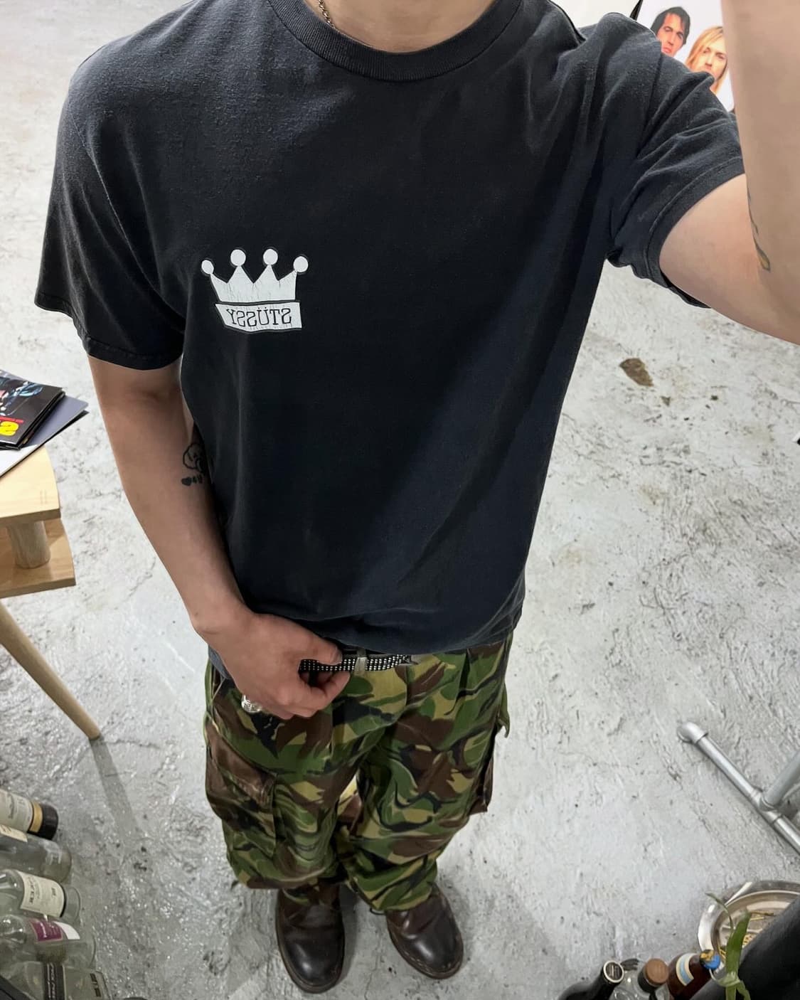 Old Stussy crown tee 🇲🇽 상품이미지1